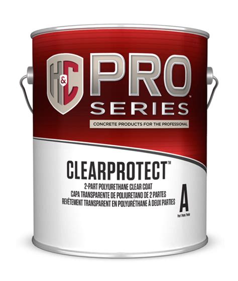 CLEARPROTECT 2 PART POLYURETHANE CLEAR COAT WATER BASED H C Concrete