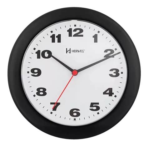 Reloj de pared analógico Herweg 6103 con diseño moderno de forma