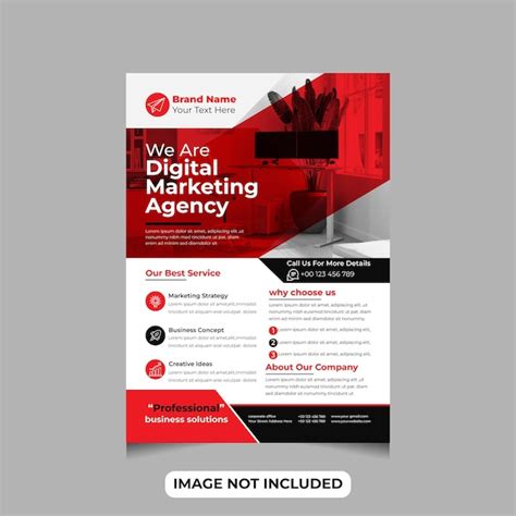 Premium Vector Creative Modern Digital Marketing Agency Flyer Or