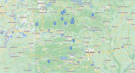 Arkansas Waterfalls Map – Details and Info on Falls in AR