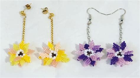 Flower Earring Tutorial 花花耳環 英字 How To Make The Flower Earring