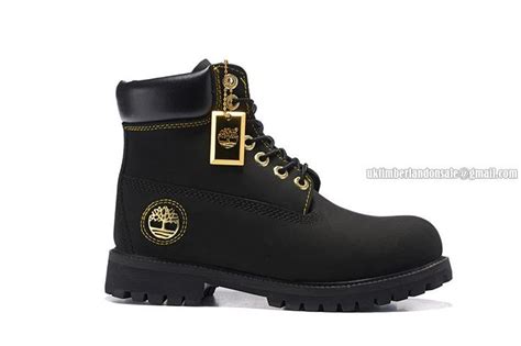 New Timberland Men 6 Inch Premium Boot Black And Gold Metal Logo 8600