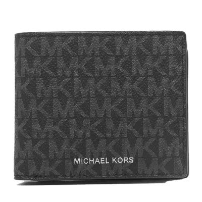 Buy Michael Kors Cooper Billfold Wallet With Coin Pocket Black ...