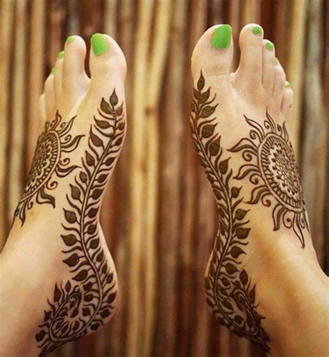 Leg Mehndi Designs For Brides Henna Mehdni Designs For Feet