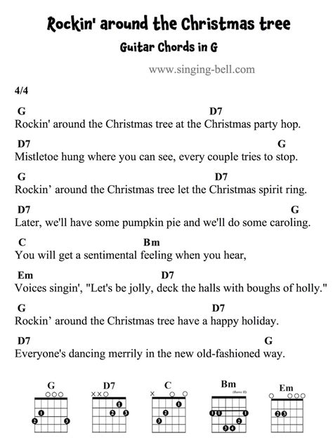 Rockin' Around The Christmas Tree Lyrics Printable - Printable Word Searches