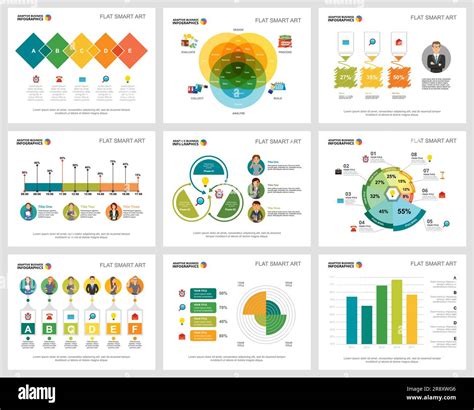 Colorful statistics or analysis concept infographic charts set Stock ...