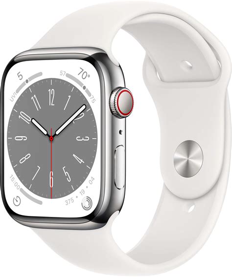 Customer Reviews Apple Watch Series 8 Gps Cellular 45mm Silver Stainless Steel Case With