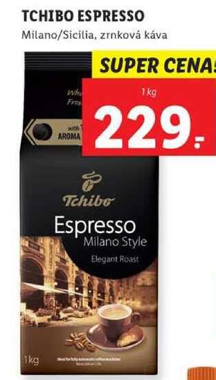 ARCHIV TCHIBO ESPRESSO Milano Sicilia zrnková káva 1 kg v akci