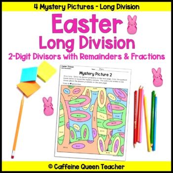 Easter Long Division Activities By Caffeine Queen Teacher TPT