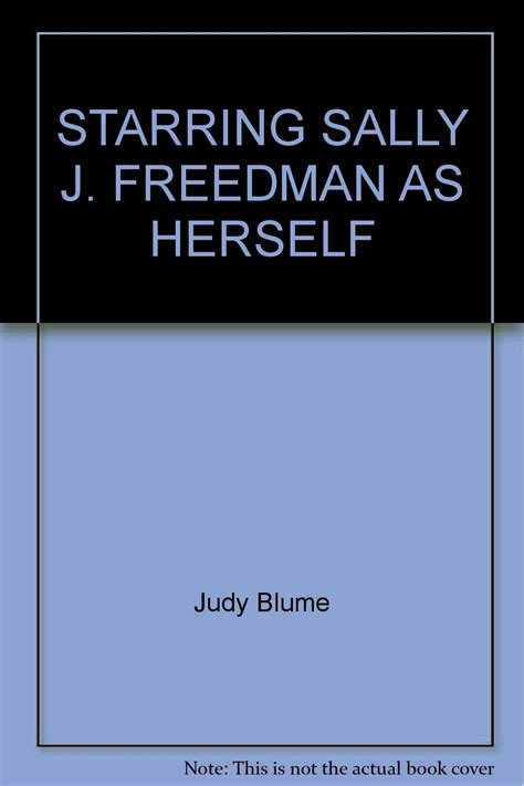 Starring Sally J Freedman As Herself Judy Blume Books