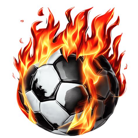 Soccer Ball on Fire Clipart · Creative Fabrica