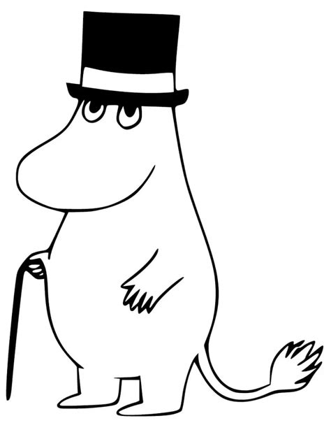 Moominpappa From Moomin Coloring Page Free Printable Coloring Pages