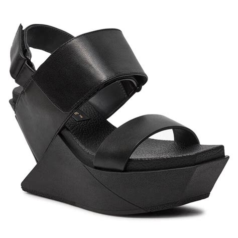 Sandały United Nude Delta Wedge Sandal 1041301162 Czarny app eobuwie