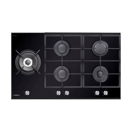 PLAQUE DE CUISSON PREMIUM 5 FEUX 90 CM NOIR à bas prix Electro Tounes