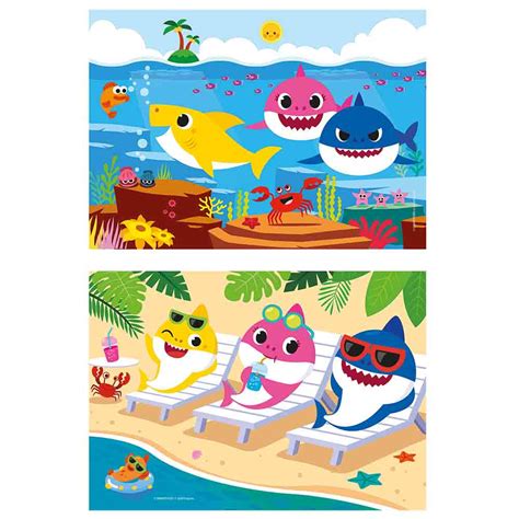 Clementoni Babyshark Supercolor Puzzle 2x20pcs Jomla Ae