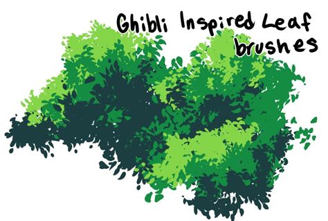 Free Ghibli Leaves Brush Ginma Art Ghibli Studio Ghibli Background