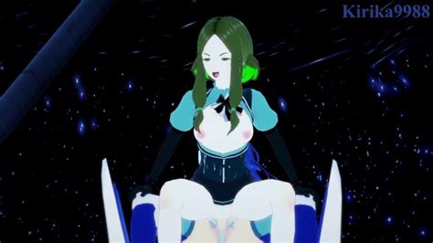 Phara Suyûf and Tsubasa Kazanari have Intense Futanari Sex Outdoors Symphogear Hentai