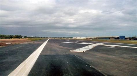 Obra De Pavimenta O Da Pista Do Aeroporto De Maca Conclu Da Odebateon