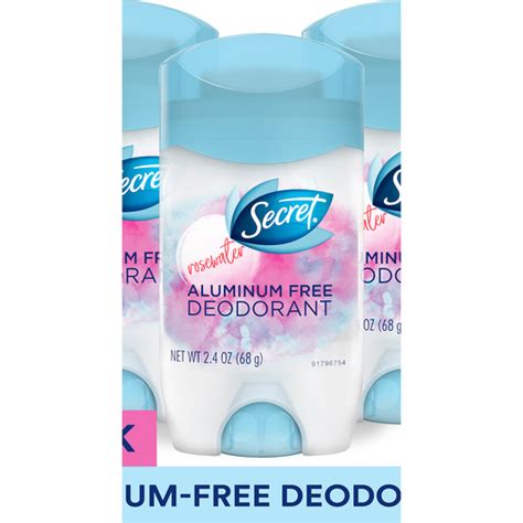 Secret Deodorant for Women, Aluminum Free Invisible Solid, Rosewater ...