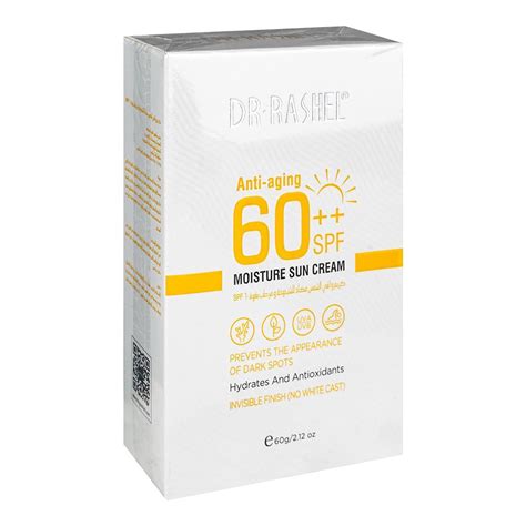 Buy Dr Rashel Anti Aging Moisture Sun Cream SPF 60 No White Cast