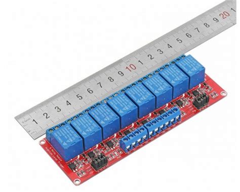 Modul relé 8 kanálů 5VDC 250VAC 10A s nastavit spouštěcím signálem