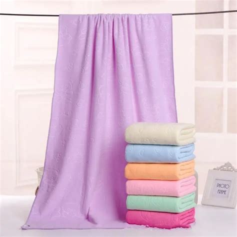 New Arrival 70*140cm 250g Microfiber towels Embossed thick soft ...