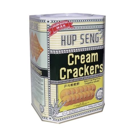 Jual Hup Seng Cream Crackers 700Gr Kaleng Biskuit Asin Biskuit Kaleng