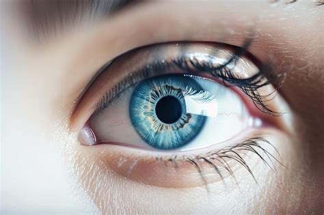 Un Primer Plano Del Ojo Humano Foto Premium