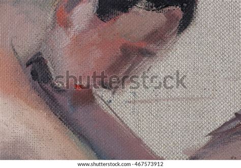 Closeup Texture Fragment Oil Painting Nude Stock Illustration Shutterstock