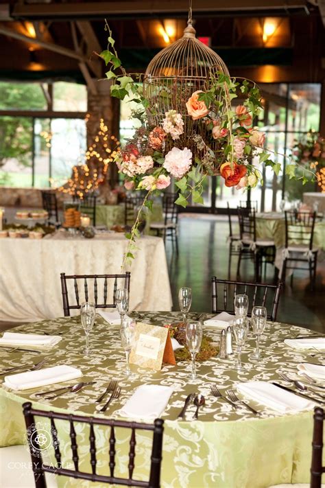 Hanging Bird Cage Flower Centre Piece Hanging Centerpiece Wedding