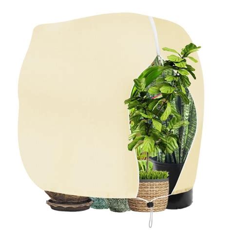 Voile Hivernage Plante Housse Hivernage Plante Avec Cordon De Serrage