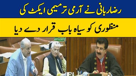 Raza Rabbani Full Speech Walks Out Of Senate In Protest Dawn News