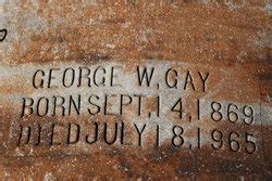 George Washington Gay Find A Grave Memorial