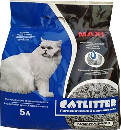 Купить Наполнитель Сибирская Кошка CATLITTER carbon MAXI комкующийся 5 ...