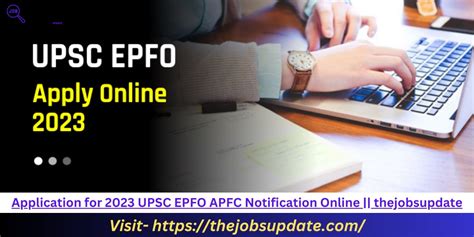 PPT Application For 2023 UPSC EPFO APFC Notification Online