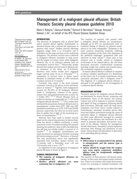 Pleural Disease 2010 Malignant Pleural Effusion Pdf