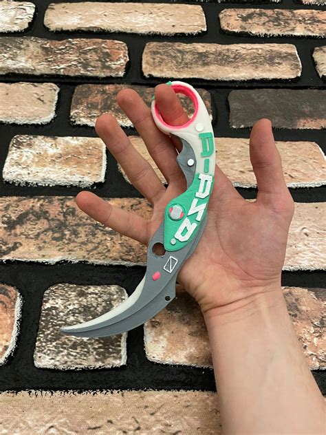 Valorant Velocity Karambit Knife 3D Printed Velocity Etsy Canada