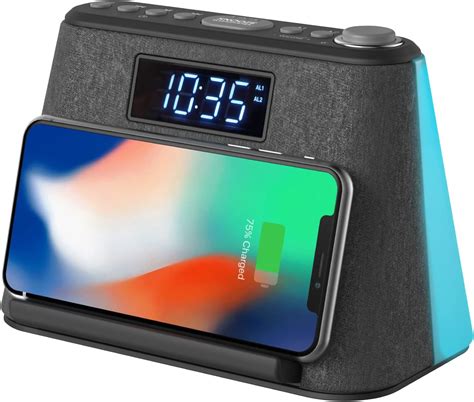 Radiowecker Digital Mit Wireless Charger Bluetooth Lautsprecher