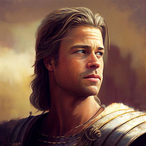 Brad Pitt Troy Mixed Media by Stephen Smith Galleries - Pixels