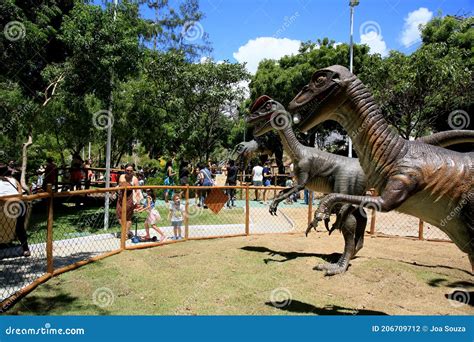 Dinosaur Pond In Salvador Editorial Photography Image Of Carnotaurus