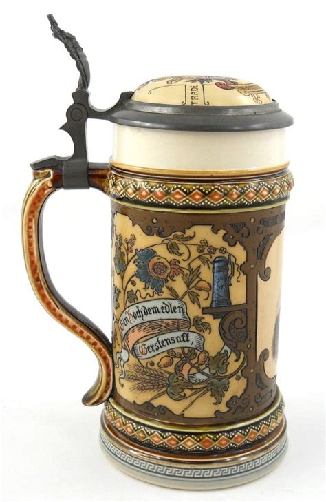 Image Detail For 1894 Mettlach Anheuser Busch Beer Stein 2136 Lot 110 Beer Steins German