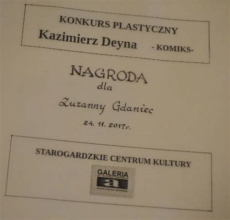 Nagroda Dla Naszej Uczennicy W Konkursie Plastycznym Pt Komiks O