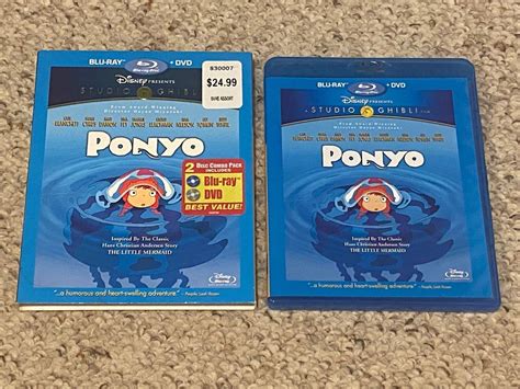 Ponyo Blu Ray Dvd With Original Slipcover Excellent Condition Ebay