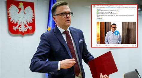 Premier Morawiecki apeluje do Szymona Hołowni Chodzi o ustawy dot