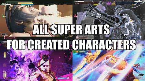 Street Fighter 6 All Supers And Critical Arts For Custom Created