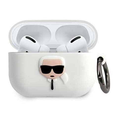 Karl Lagerfeld AirPods Pro szilikon tok fehér iTok webáruház