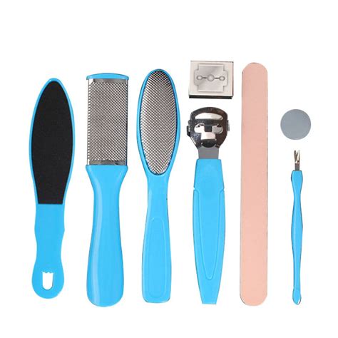 Pedicure Tools Foot Care File for Feet Heels Toe Cuticle Kit Professional File Pedicure Set ...