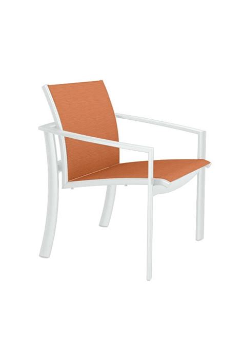 Tropitone Kor Relaxed Sling Dining Chair Patio Furniture