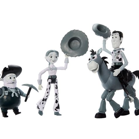 Disney Pixar Toy Story Woody's Roundup Black and White Variant 7-Inch ...