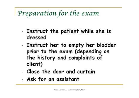 Assessment Of The Female Genitalia Ppt